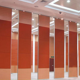 Movable Aluminum High Modern Wood Panels Office Hotel Sliding Folding Partition Walls