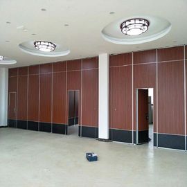 Removable Wooden Folding Acoustic Partition Walls Sliding Operable Partitions For Conference Hall