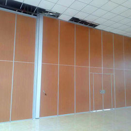 Aluminium Frame Sliding Folding Soundproof Movable Partition Walls Wooden Banquet Hall Partitions