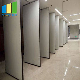 UK Meeting Room Folding Soundproof Collapsible Partition Wall With Track And Roller System