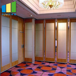 Aluminum Alloy Folding Acoustic Movable Partition Walls For Restaurant , Hotel , Banquet Hall