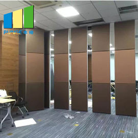 Ballroom Acoustic Folding Sliding Movable Partition Walls Wooden Material