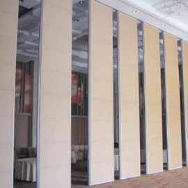 Wood Grain Finished Operating Movable Walls Banquet Room Soundproof From Guangzhou