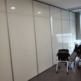 85MM Aluminum Frame Sliding Partition Walls Movable With Melamine Surface