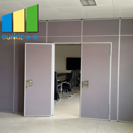 Movable Partition System Acoustic Sliding Walls With Door For Convention Hall