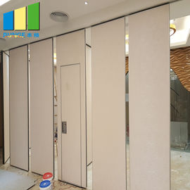 Acoustic Mosque Room Dividers Removable Wooden Doors Operable Soundproof Wall Partition