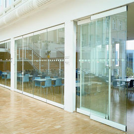 Sliding Partition Walls Glass Partition Top And Bottom Frameless Glass Movable Partition For Balcony