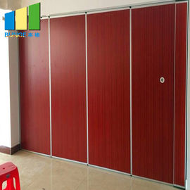 Office Sound Proof Melamine Faced Board Sliding Partition Walls For Hotel