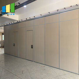 Aluminum Profile Automatic Electrical Movable Partition Walls Wooden Panels For Office