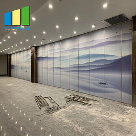 6000 mm Height Sliding Door Sound Proof Wall Room Partition For Restaurant