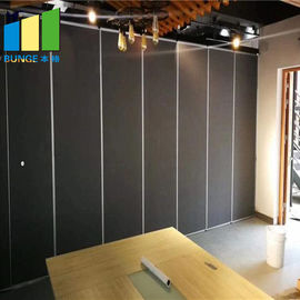 85 MM Thickness Operable Sliding Partition Walls For Meeting Room MDF With Melamine