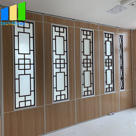 Movable Wooden Partition Room Divider Sliding Office Partition System For Space Division