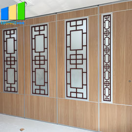 Moveable Sliding Partition Walls Include Grill Glass Design With Aluminum Frame