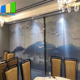 Aluminum Frame Movable Partition Walls Room Divider With Painting