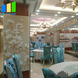 65mm Thickness Acoustic Room Dividers Painting Movable Restaurant Partition Wall For Conference Center