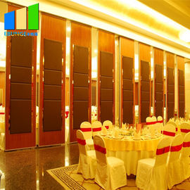 Wooden Acoustic Room Dividers Restaurant Partitions Folding Interior Movable Walls