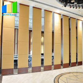 Office Hotel Lobby Decor Wooden Movable Partition Walls Design For Restaurant