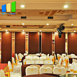 Theater Folding Partition Walls Aluminum Track Wooden Gypsum Board Wall Partition