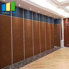 Aluminum Frame Sliding Folding Door Wooden Sound Proof Partition Movable Wall System