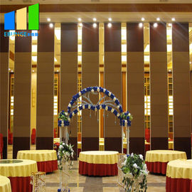 Office Sound Proof Partitions Movable Wood Finish Aluminum Frame For Wedding Hall