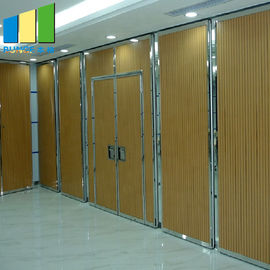 India Movable Wooden Acoustic Folding Sliding Partition Walls For Conference Room