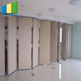 Aluminium Gypsum Board Fabric Folding Classroom Partitions Soundproofing Movable Wall