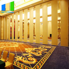 Water - Proof MDF Material Movable Partitions Wall For Ballroom Customized Color