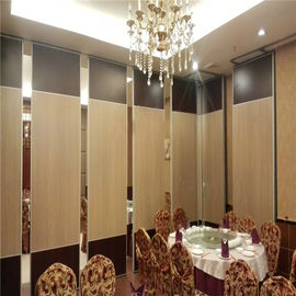 Aluminum Frame Banquet Hall Gypsum Board Wood Removable Sliding Partition Walls