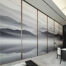 Aluminum Frame Foldable Acoustic Sliding Partitions Wall For Multi - Fountion Hall