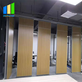 Folding Moving Wooden Door Removable Sound Proof Partition Wall For Church / Hospital