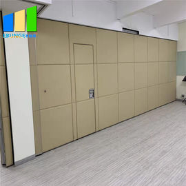 Church Absorbing Movable Sliding Folding Wall Sound Proof Partition Panel With Pass Door