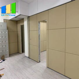 Church Absorbing Movable Sliding Folding Wall Sound Proof Partition Panel With Pass Door