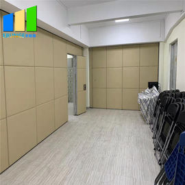 Church Absorbing Movable Sliding Folding Wall Sound Proof Partition Panel With Pass Door