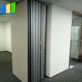 EBUNGE Sliding Folding Partitions Movable Walls Space Divider MDF Finish For Office Meeting Room