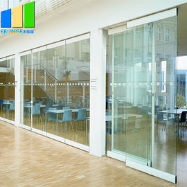 Office Movable Partition Walls Glass Folding Glass Door Exterior Frameless Glass Sliding Door