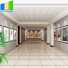 Type 80 retractable room divider soundproof partition wall aluminum frame movable partition walls for art gallery