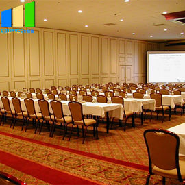 Top Hung Sound Proof Partitions Folding Wooden Dividers Acoustic Movable Partition For Conference Center