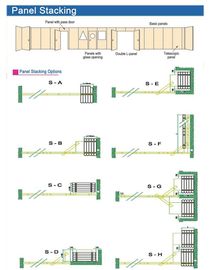 Convenient Movable Partition Walls MDF Melamine Panels For Exhibition Hall