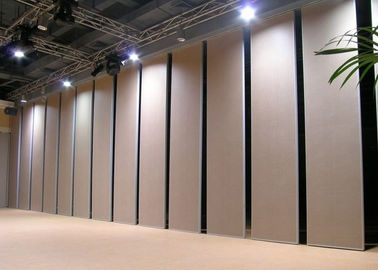 Soundproof Operable Sliding Partition Walls With Fabric MDF Hard Cover For Gymnasiums