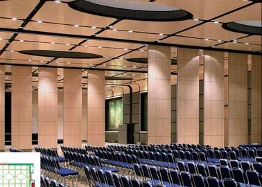 Movable Room Divider Operable Walls With Fabric MDF Hard Cover For Convention Centers