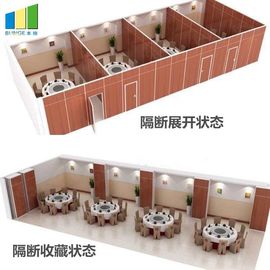 EBUNGE Sliding Folding Partitions Movable Walls Space Divider MDF Finish For Office Meeting Room