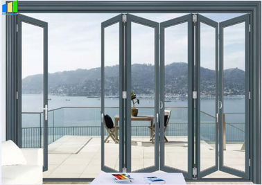 French Interior European Aluminium Folding Doors For Homes Exterior Glass Folding Door