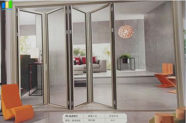 French Interior European Aluminium Folding Doors For Homes Exterior Glass Folding Door