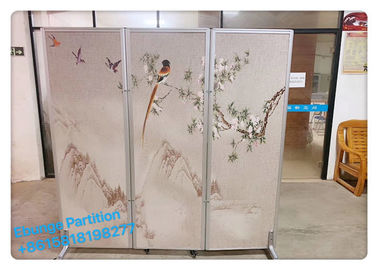 Hotel Folding Partition Wall / Doors With Wheels Indonesia Hospital Movable Folding Partition Wall