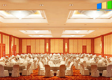 Melamine Decorative Soundproof Movable Partition Walls For Hotel Banquet Hall