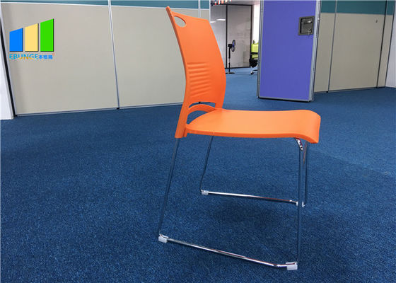 Polypropylene Plastic Office Visitor Chair Customized Stackable Training Chairs