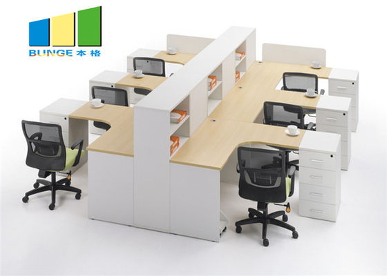 Commercial 4 Seat Cubicle Desk Modern Table Modular Office Workstation Cabinet Office Furniture