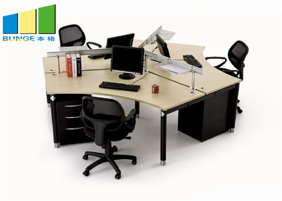 Commercial 4 Seat Cubicle Desk Modern Table Modular Office Workstation Cabinet Office Furniture