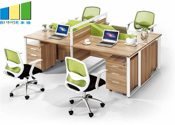 Commercial 4 Seat Cubicle Desk Modern Table Modular Office Workstation Cabinet Office Furniture