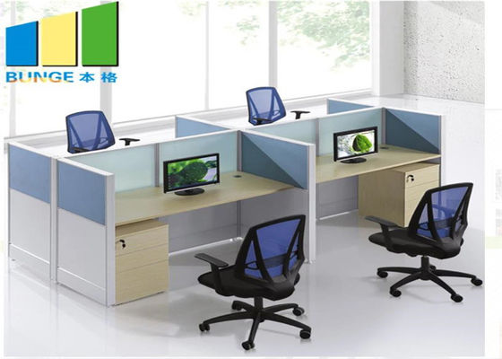 Commercial 4 Seat Cubicle Desk Modern Table Modular Office Workstation Cabinet Office Furniture